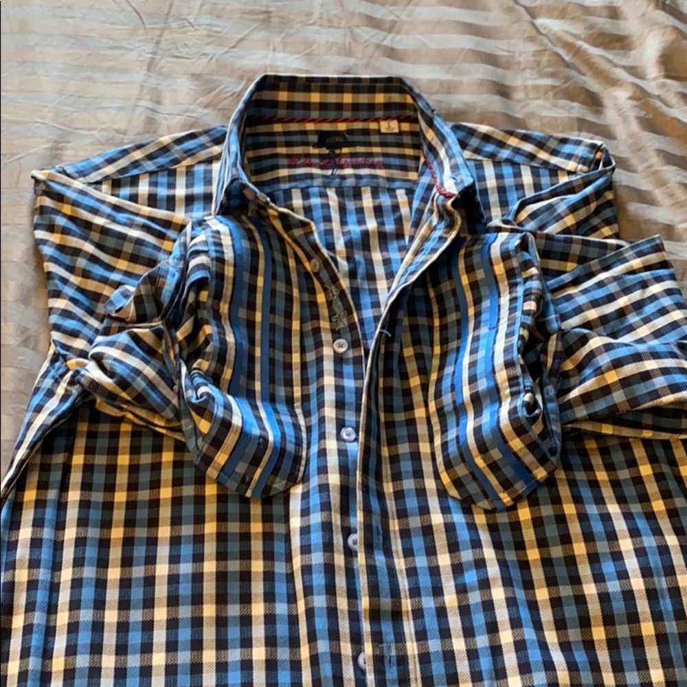 Robert Graham blue button down